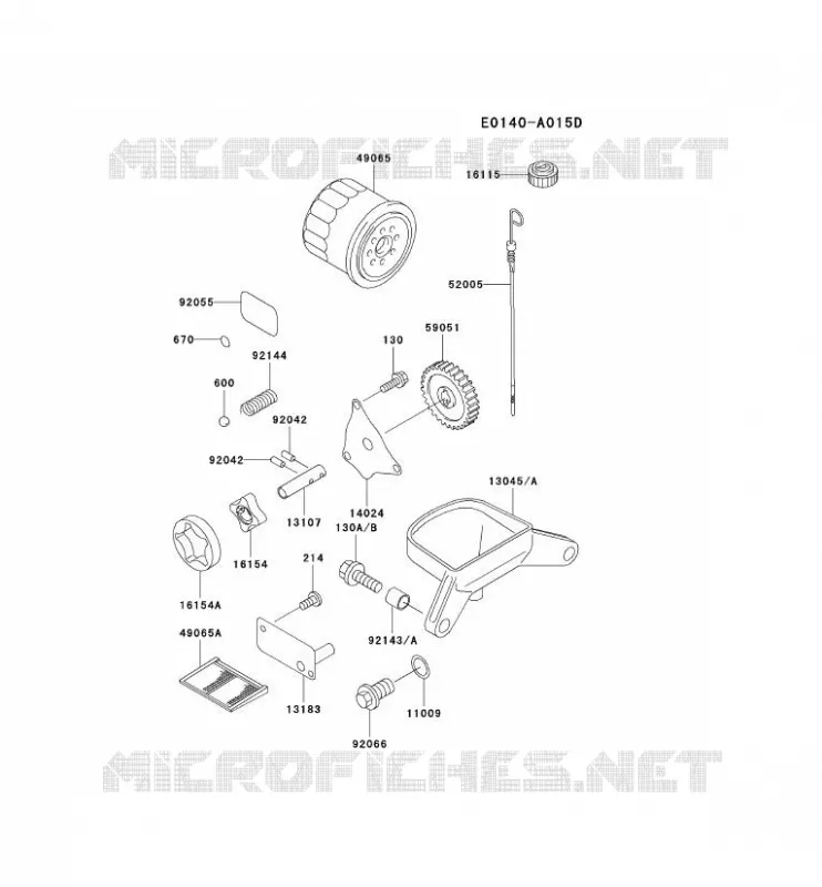 KIT DE GRAISSAGE Kawasaki Petits Moteurs FD FD620D FD MOTORS  FD620D-ES22