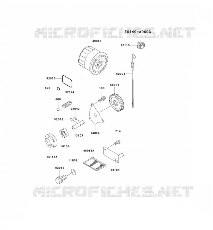 KIT DE GRAISSAGE Kawasaki Petits Moteurs FD FD620D FD MOTORS  FD620D-FS02