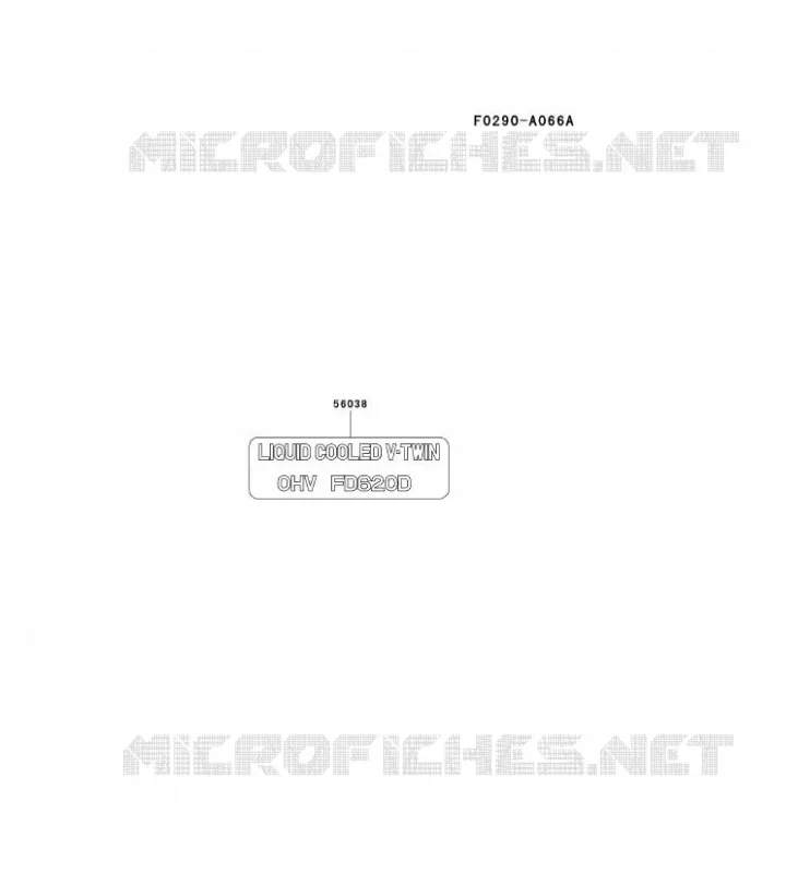 LABEL Kawasaki Petits Moteurs FD FD620D FD MOTORS  FD620D-FS11