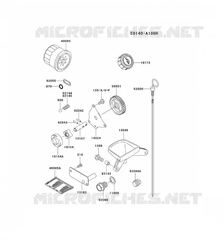 KIT DE GRAISSAGE Kawasaki Petits Moteurs FD FD620D FD MOTORS  FD620D-FS19