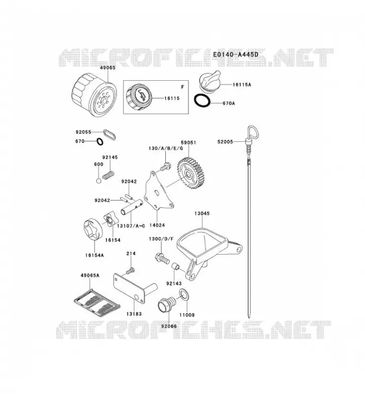 KIT DE GRAISSAGE Kawasaki Petits Moteurs FD FD620D FD MOTORS  FD620D-FS24