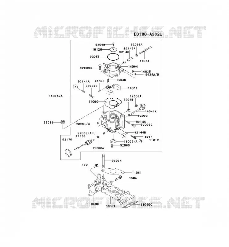 CARBURATEUR Kawasaki Petits Moteurs FD FD620D FD MOTORS  FD620D-GS13