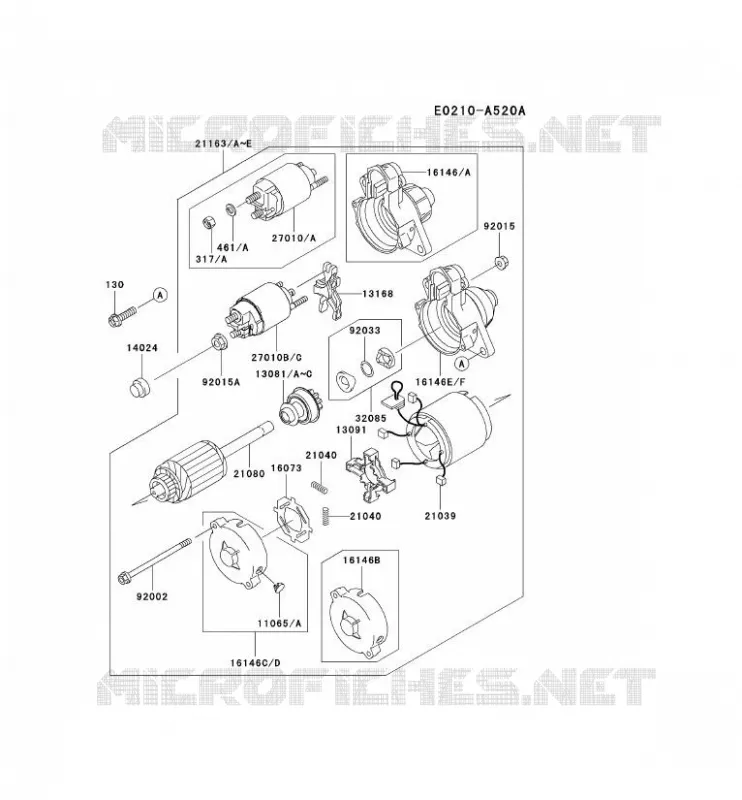 D&Eacute;MARREUR Kawasaki Petits Moteurs FD FD620D FD MOTORS  FD620D-GS22