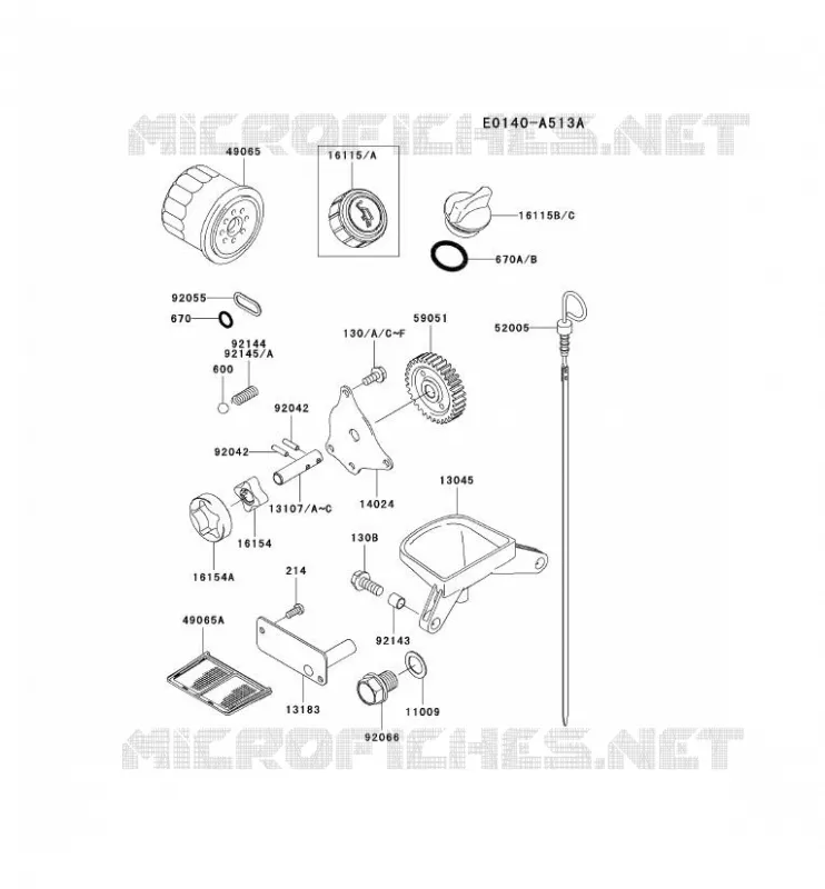 KIT DE GRAISSAGE Kawasaki Petits Moteurs FD FD620D FD MOTORS  FD620D-HS22