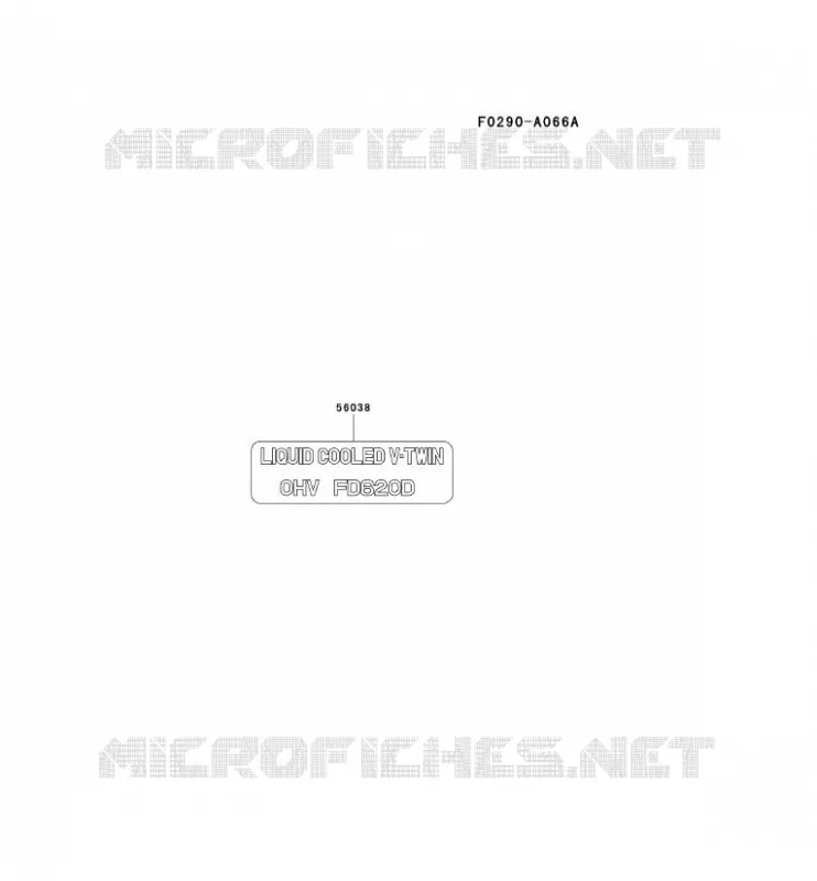 LABEL Kawasaki Petits Moteurs FD FD620D FD MOTORS  FD620D-KS11