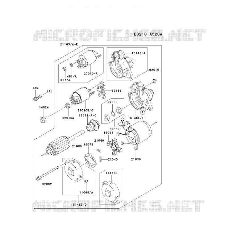 D&Eacute;MARREUR Kawasaki Petits Moteurs FD FD620D FD MOTORS  FD620D-KS22