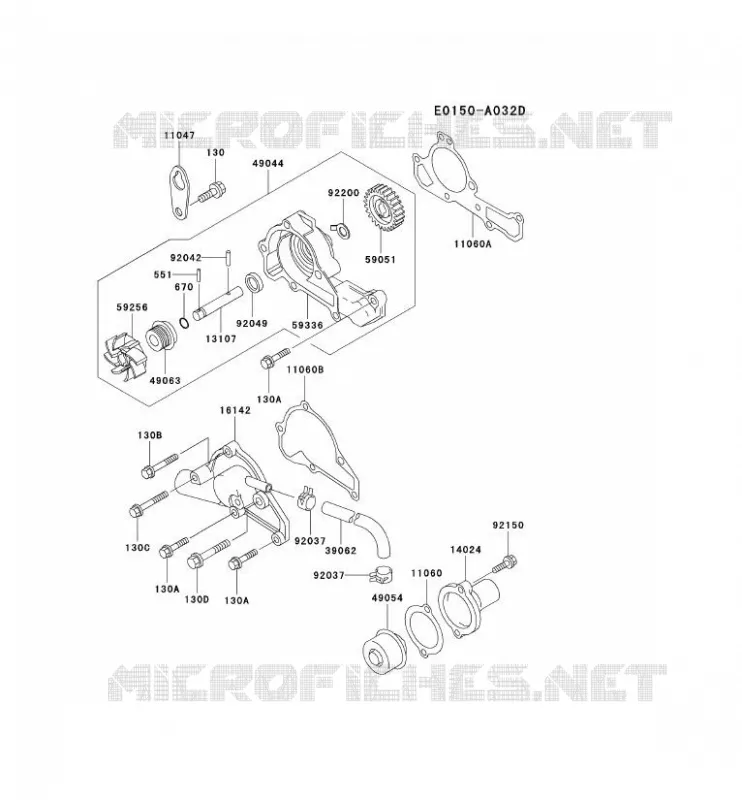 REFROIDISSEMENT Kawasaki Petits Moteurs FD FD620D FD MOTORS  FD620D-LS11