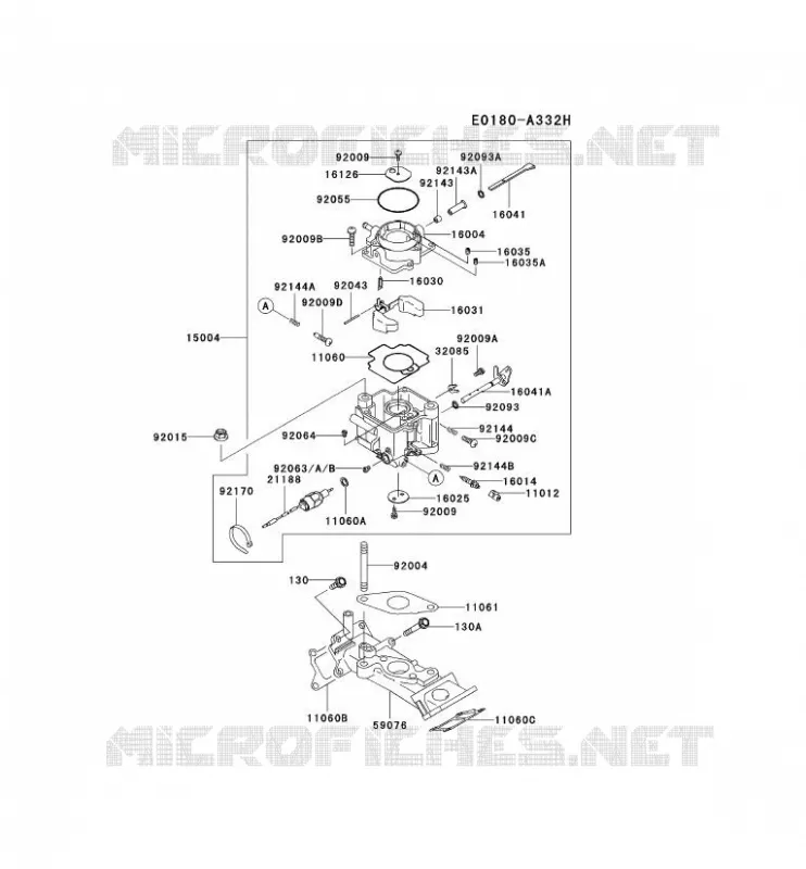 CARBURATEUR Kawasaki Petits Moteurs FD FD620D FD MOTORS  FD620D-MS12