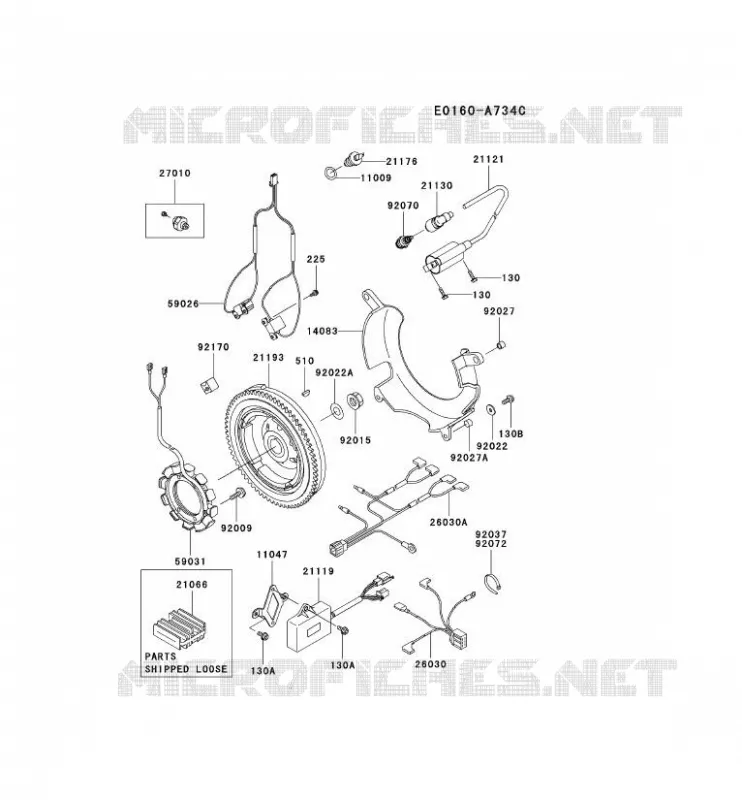 &Eacute;QUIPEMENT ELECTRIQUE Kawasaki Petits Moteurs FD FD620D FD MOTORS  FD620D-MS12