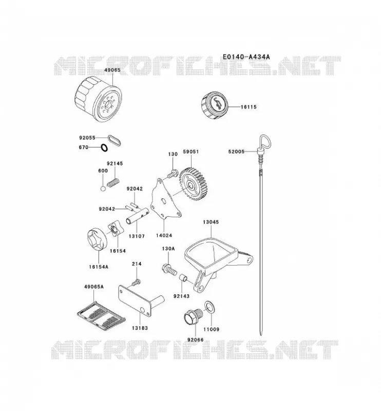 KIT DE GRAISSAGE Kawasaki Petits Moteurs FD FD620D FD MOTORS  FD620D-MS12