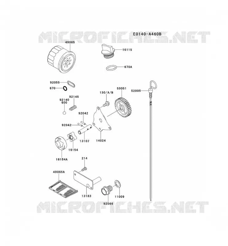 KIT DE GRAISSAGE Kawasaki Petits Moteurs FD FD620D FD MOTORS  FD620D-MT52