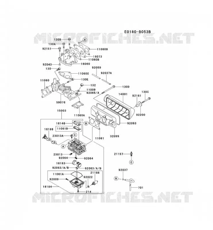 CARBURATEUR Kawasaki Petits Moteurs FD FD620D FD MOTORS  FD620D-NS24