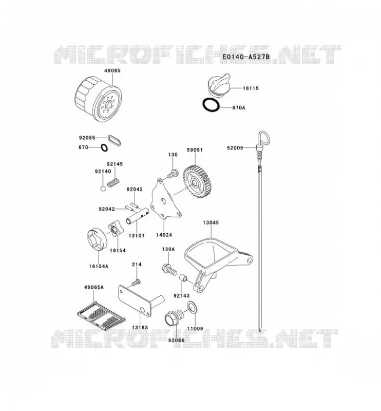 KIT DE GRAISSAGE Kawasaki Petits Moteurs FD FD620D FD MOTORS  FD620D-PS24