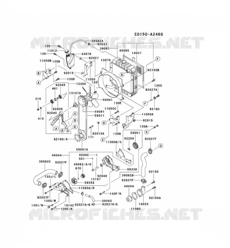 REFROIDISSEMENT Kawasaki Petits Moteurs FD FD661D FD MOTORS  FD661D-AS01