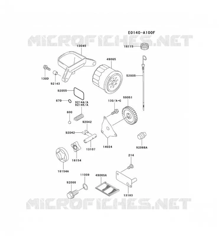 KIT DE GRAISSAGE Kawasaki Petits Moteurs FD FD661D FD MOTORS  FD661D-AS02