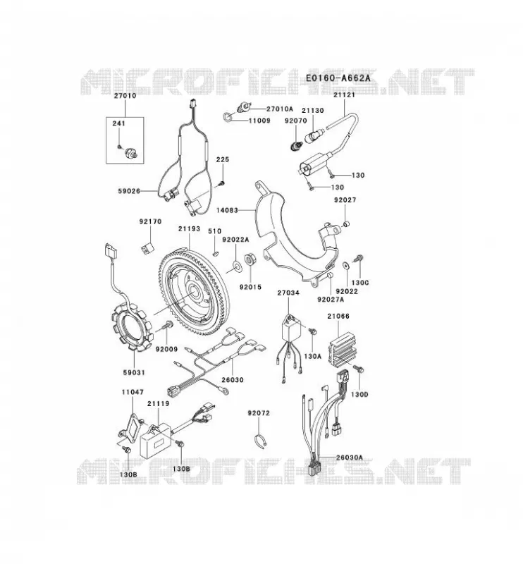 &Eacute;QUIPEMENT ELECTRIQUE Kawasaki Petits Moteurs FD FD661D FD MOTORS  FD661D-AS07
