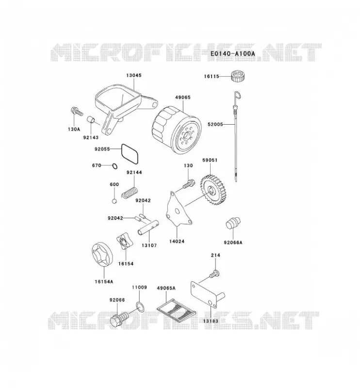 KIT DE GRAISSAGE Kawasaki Petits Moteurs FD FD661D FD MOTORS  FD661D-AS07