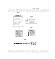 LABEL pour Kawasaki FD MOTORS