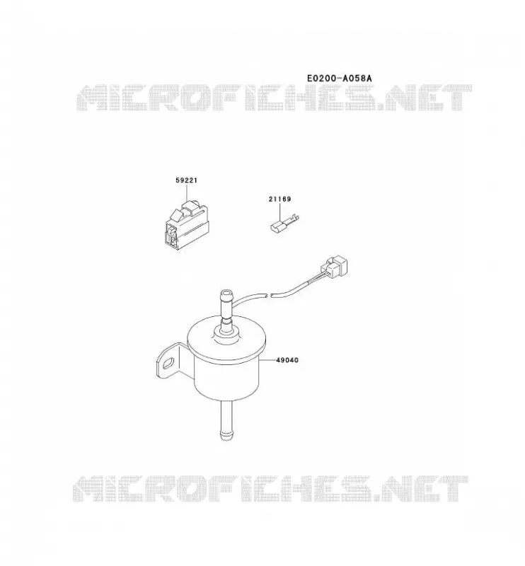RESERVOIR CARBURANT/ROBINET Kawasaki Petits Moteurs FD FD661D FD MOTORS  FD661D-BS01