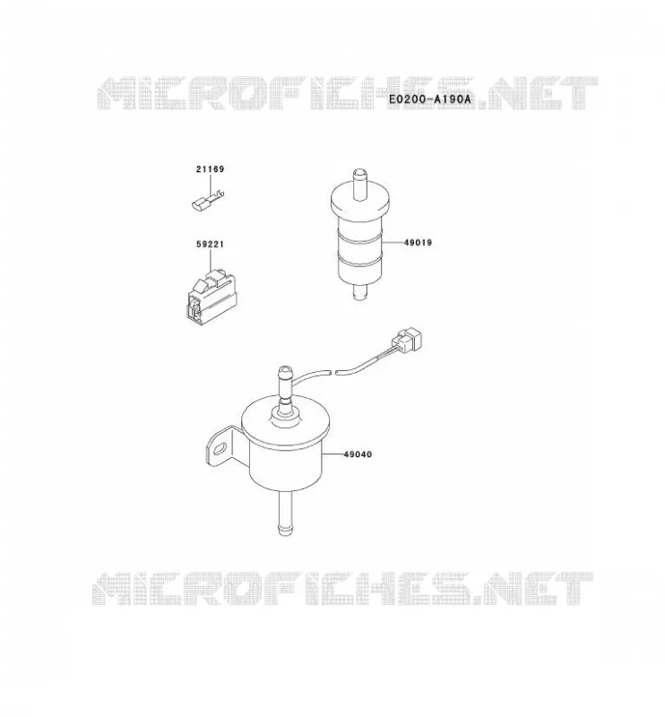 RESERVOIR CARBURANT/ROBINET Kawasaki Petits Moteurs FD FD661D FD MOTORS  FD661D-BS05