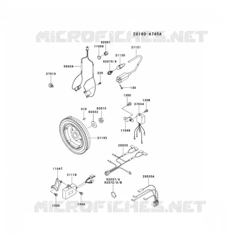 &Eacute;QUIPEMENT ELECTRIQUE Kawasaki Petits Moteurs FD FD661D FD MOTORS  FD661D-CS03