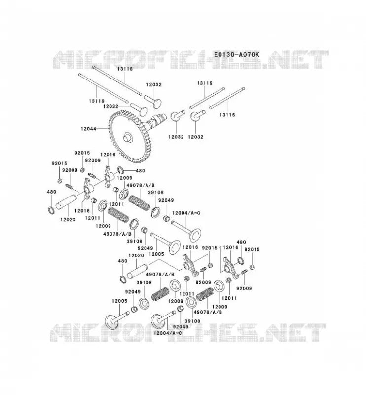 SOUPAPE/ARBRE A CAME Kawasaki Petits Moteurs FD FD661D FD MOTORS  FD661D-ES02