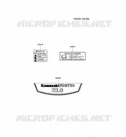 LABEL pour Kawasaki FD MOTORS