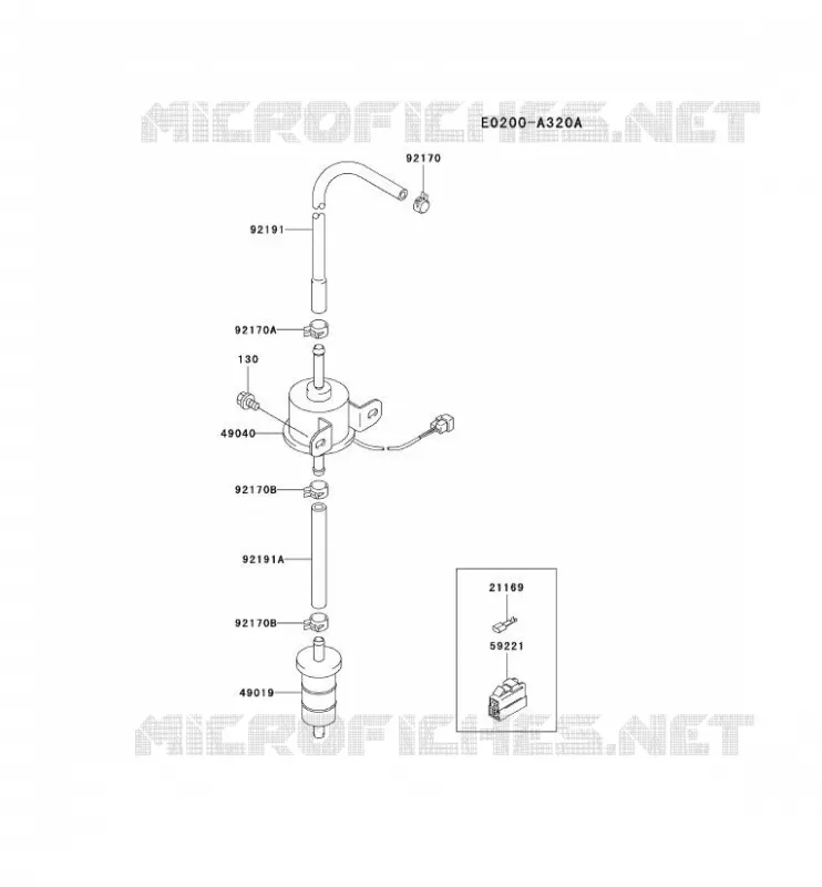 RESERVOIR CARBURANT/ROBINET Kawasaki Petits Moteurs FD FD671D FD MOTORS  FD671D-AS00