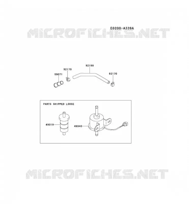 RESERVOIR CARBURANT/ROBINET Kawasaki Petits Moteurs FD FD671D FD MOTORS  FD671D-AS04