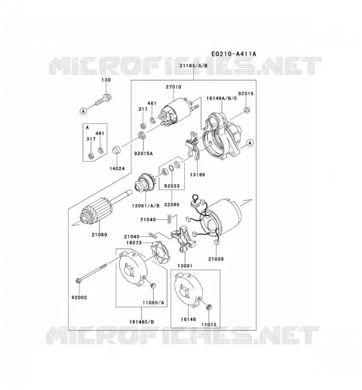 D&Eacute;MARREUR Kawasaki Petits Moteurs FD FD671D FD MOTORS  FD671D-BS02