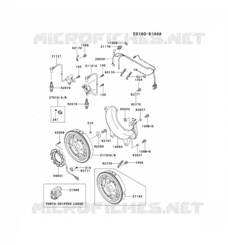 &Eacute;QUIPEMENT ELECTRIQUE Kawasaki Petits Moteurs FD FD671D FD MOTORS  FD671D-BS02