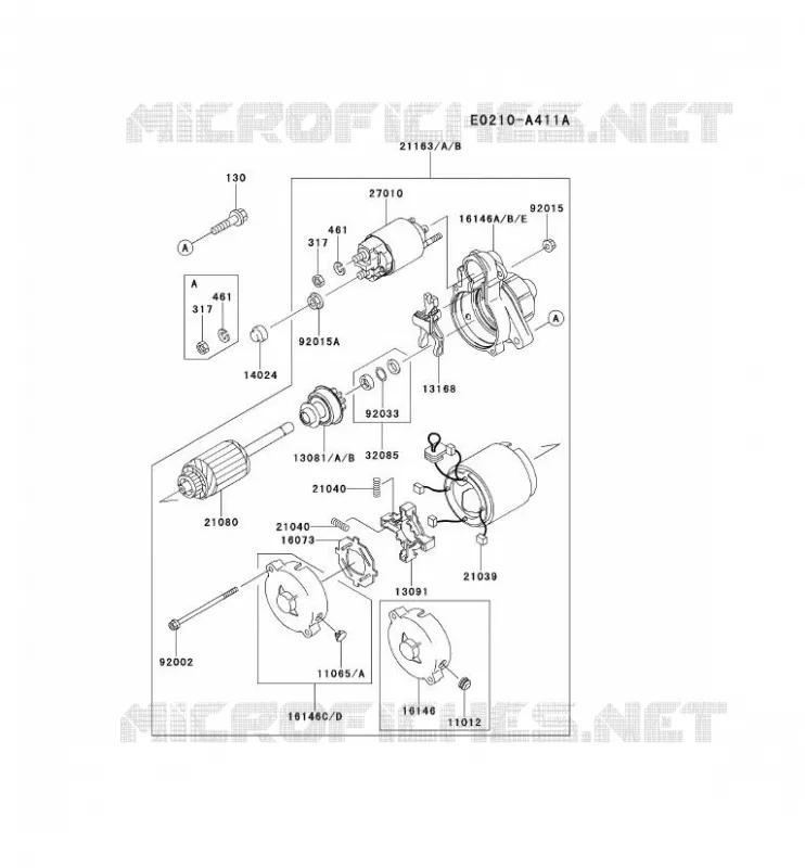 D&Eacute;MARREUR Kawasaki Petits Moteurs FD FD671D FD MOTORS  FD671D-DS02
