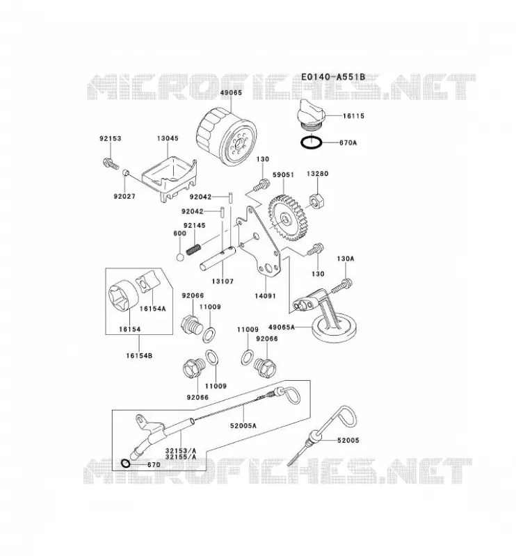 KIT DE GRAISSAGE Kawasaki Petits Moteurs FD FD671D FD MOTORS  FD671D-FS02