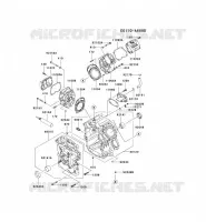 CULASSE/CARTER MOTEUR pour Kawasaki FD MOTORS