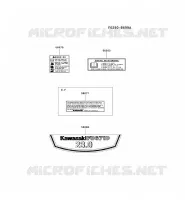 LABEL pour Kawasaki FD MOTORS