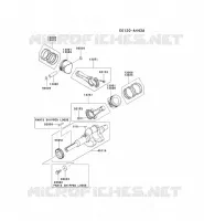 PISTON/VILEBREQUIN pour Kawasaki FD MOTORS
