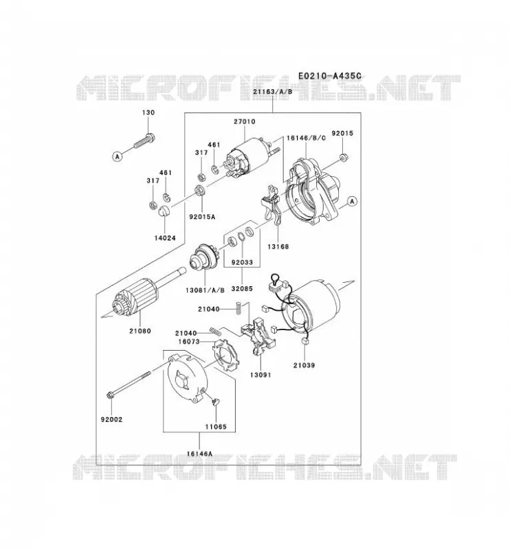 D&Eacute;MARREUR Kawasaki Petits Moteurs FD FD711D FD MOTORS  FD711D-CS00