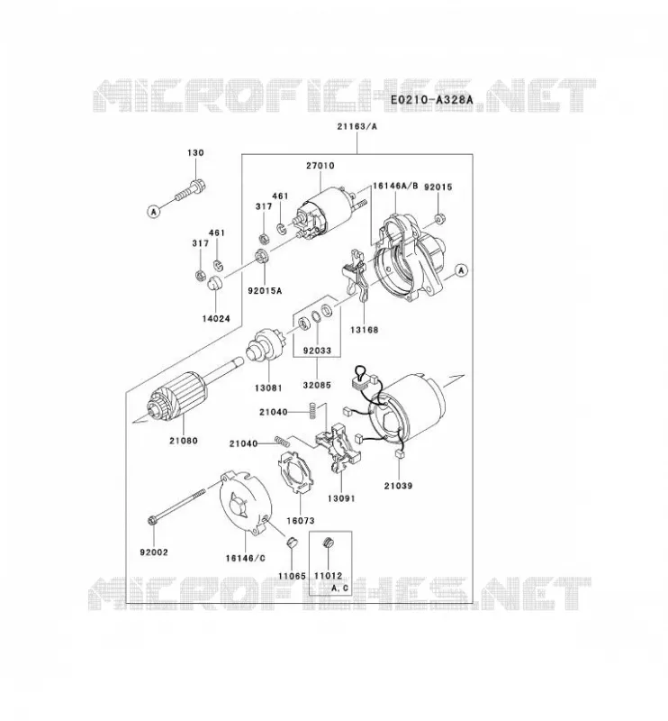 D&Eacute;MARREUR Kawasaki Petits Moteurs FD FD711D FD MOTORS  FD711D-DS01