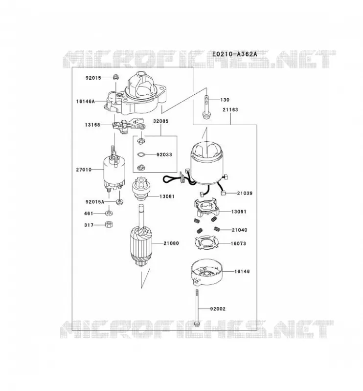 D&Eacute;MARREUR Kawasaki Petits Moteurs FD FD731V FD MOTORS  FD731V-AS02