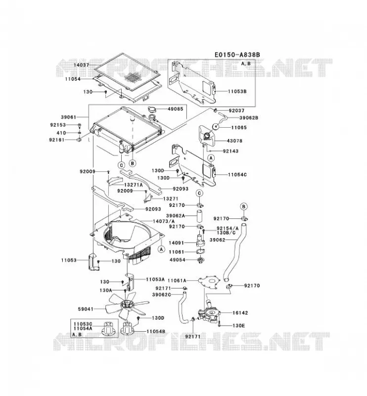 REFROIDISSEMENT Kawasaki Petits Moteurs FD FD731V FD MOTORS  FD731V-AS02