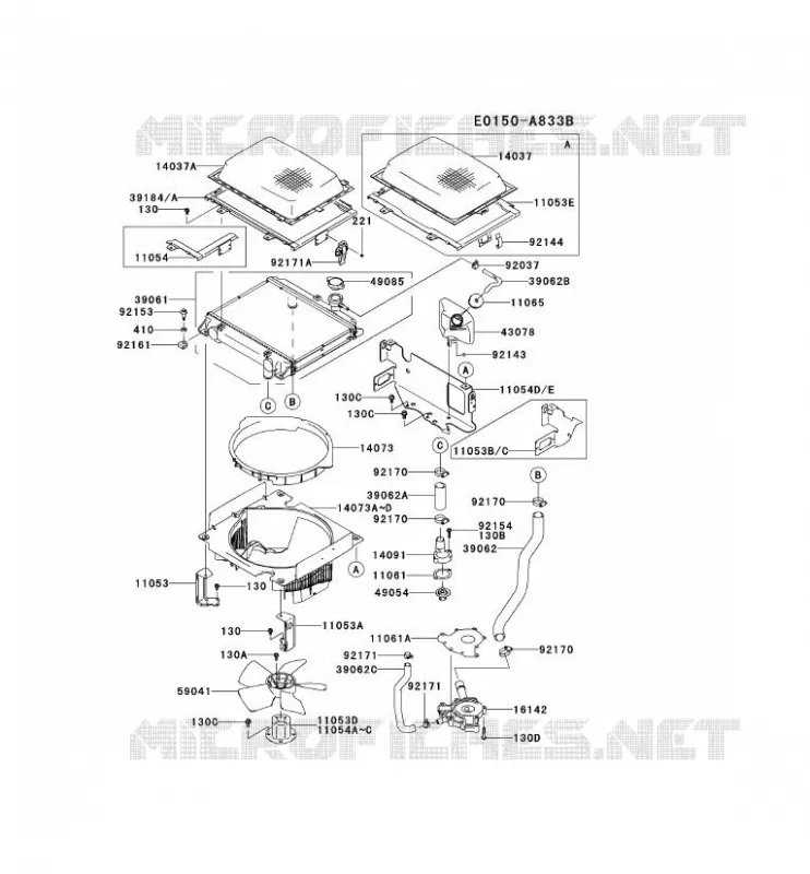 REFROIDISSEMENT Kawasaki Petits Moteurs FD FD731V FD MOTORS  FD731V-BS04