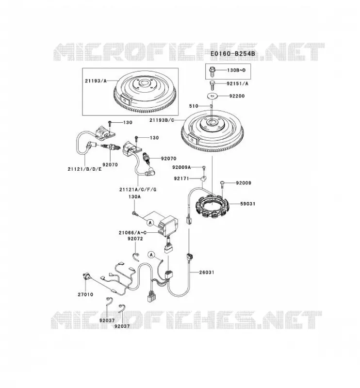 &Eacute;QUIPEMENT ELECTRIQUE Kawasaki Petits Moteurs FD FD731V FD MOTORS  FD731V-CS05