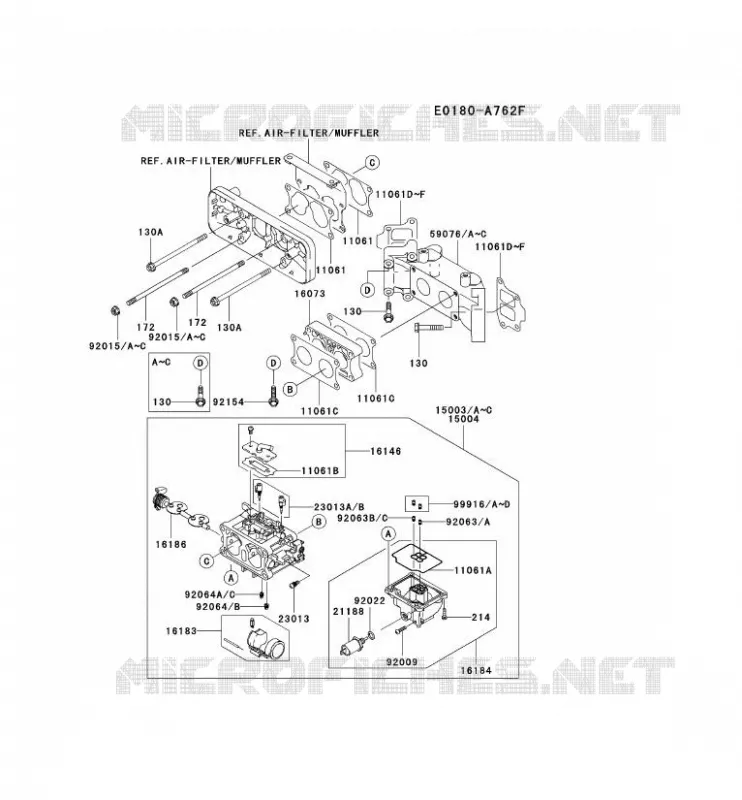 CARBURATEUR Kawasaki Petits Moteurs FD FD731V FD MOTORS  FD731V-DS00