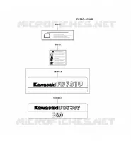 LABEL pour Kawasaki FD MOTORS
