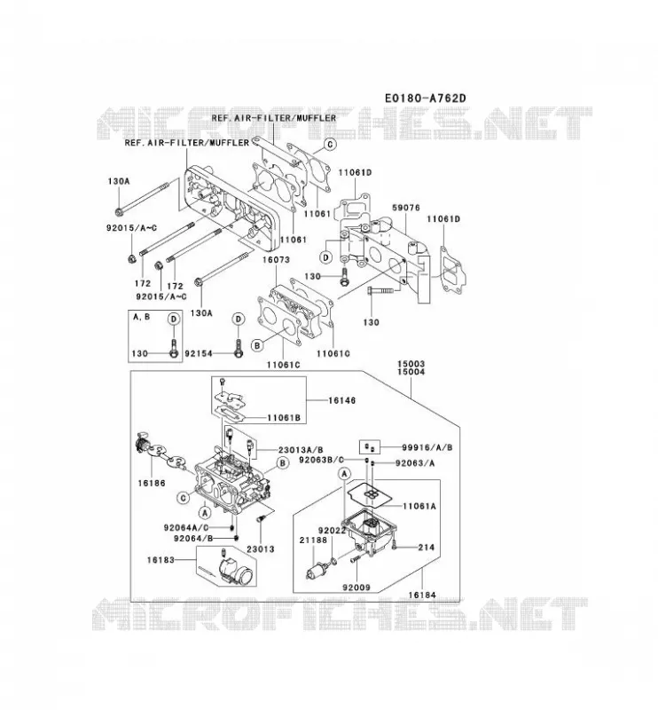 CARBURATEUR Kawasaki Petits Moteurs FD FD731V FD MOTORS  FD731V-DS05