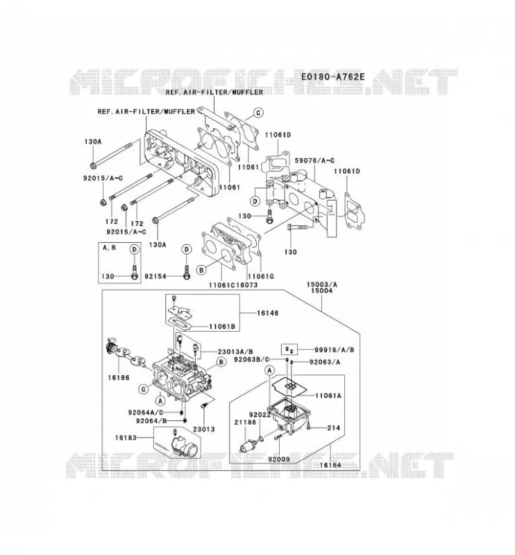 CARBURATEUR Kawasaki Petits Moteurs FD FD731V FD MOTORS  FD731V-ES04