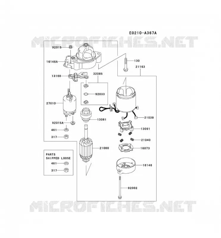 D&Eacute;MARREUR Kawasaki Petits Moteurs FD FD731V FD MOTORS  FD731V-ES05