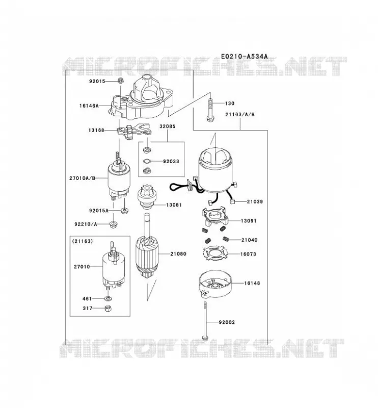 D&Eacute;MARREUR Kawasaki Petits Moteurs FD FD731V FD MOTORS  FD731V-FS02