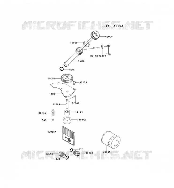 KIT DE GRAISSAGE Kawasaki Petits Moteurs FD FD731V FD MOTORS  FD731V-GS00
