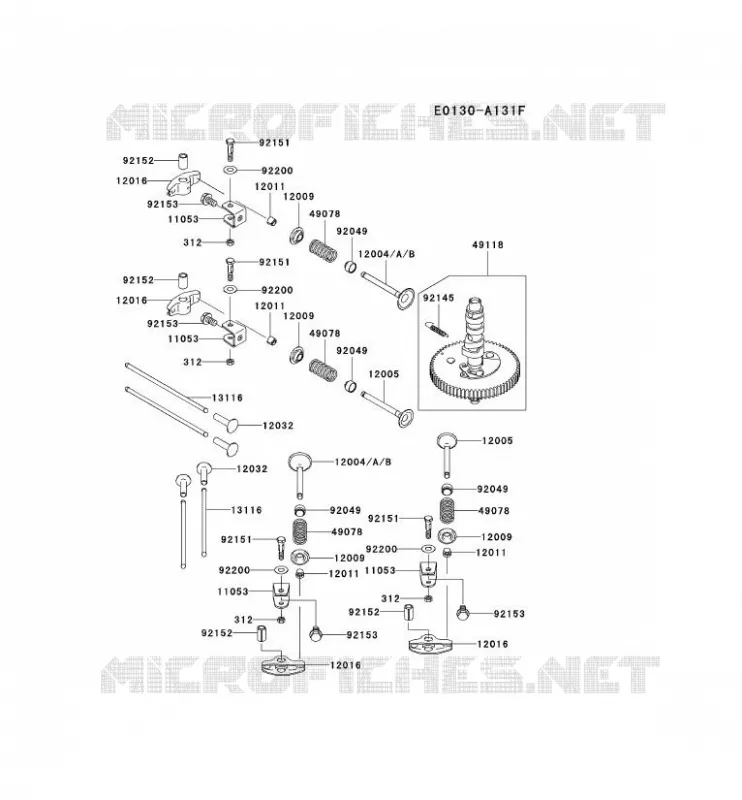 SOUPAPE/ARBRE A CAME Kawasaki Petits Moteurs FD FD731V FD MOTORS  FD731V-GS02